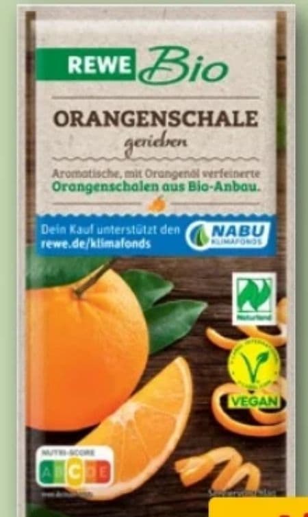 Bio Orangenschale Vegan