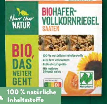 Bio-Hafervollkornriegel