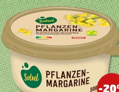 Pflanzenmargarine vegan