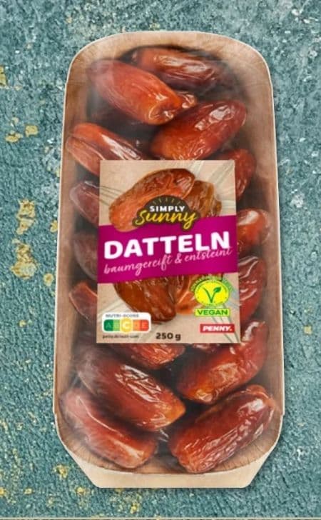 Getrocknete Datteln vegan